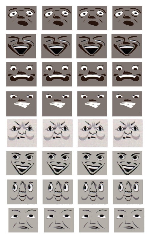Replacement Stickers for Trackmaster Troublesome Cargo 8 Different Expressions