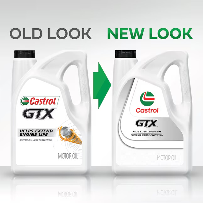 Castrol GTX 10W-30 Conventional Motor Oil 5 Quarts Sludge Protection - New