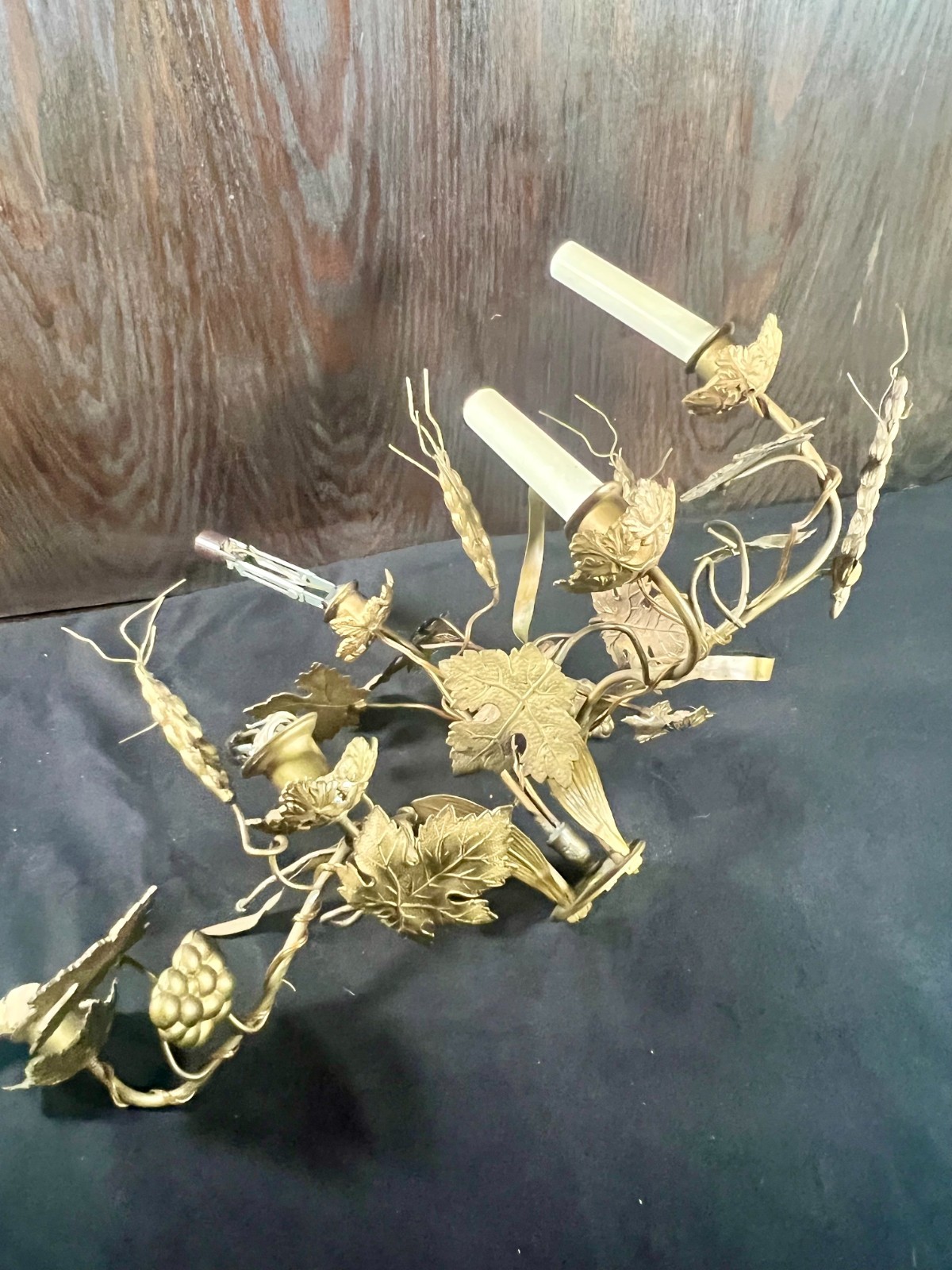 Antique Candelabra Table Lamps, set of 2 (Not Working -for parts or Restoration)