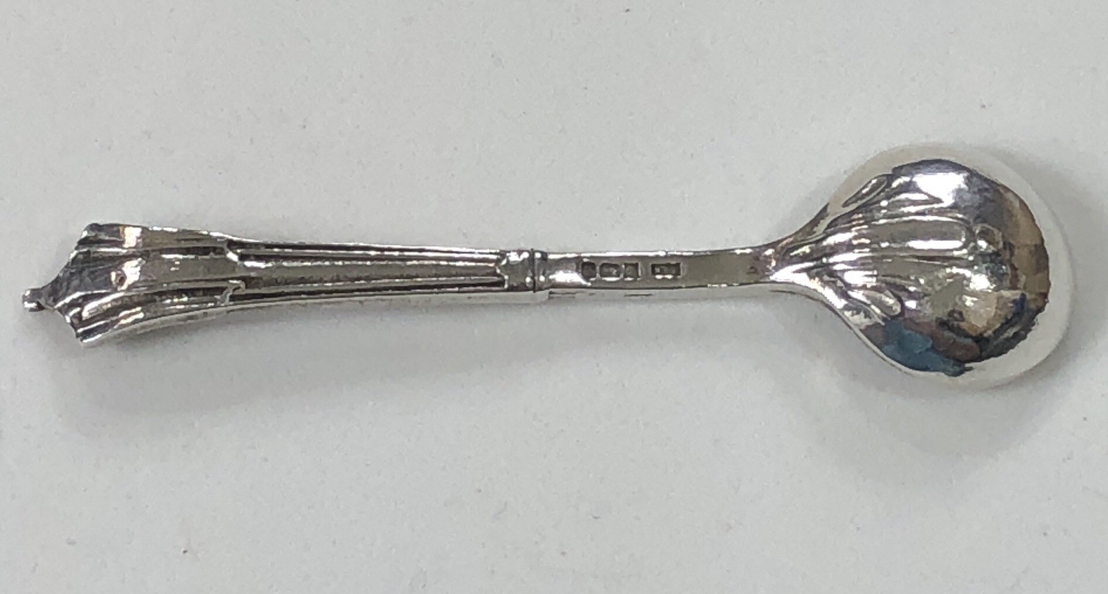 Sterling Silver Salt Spoon Birmingham England 1992 - Vintage