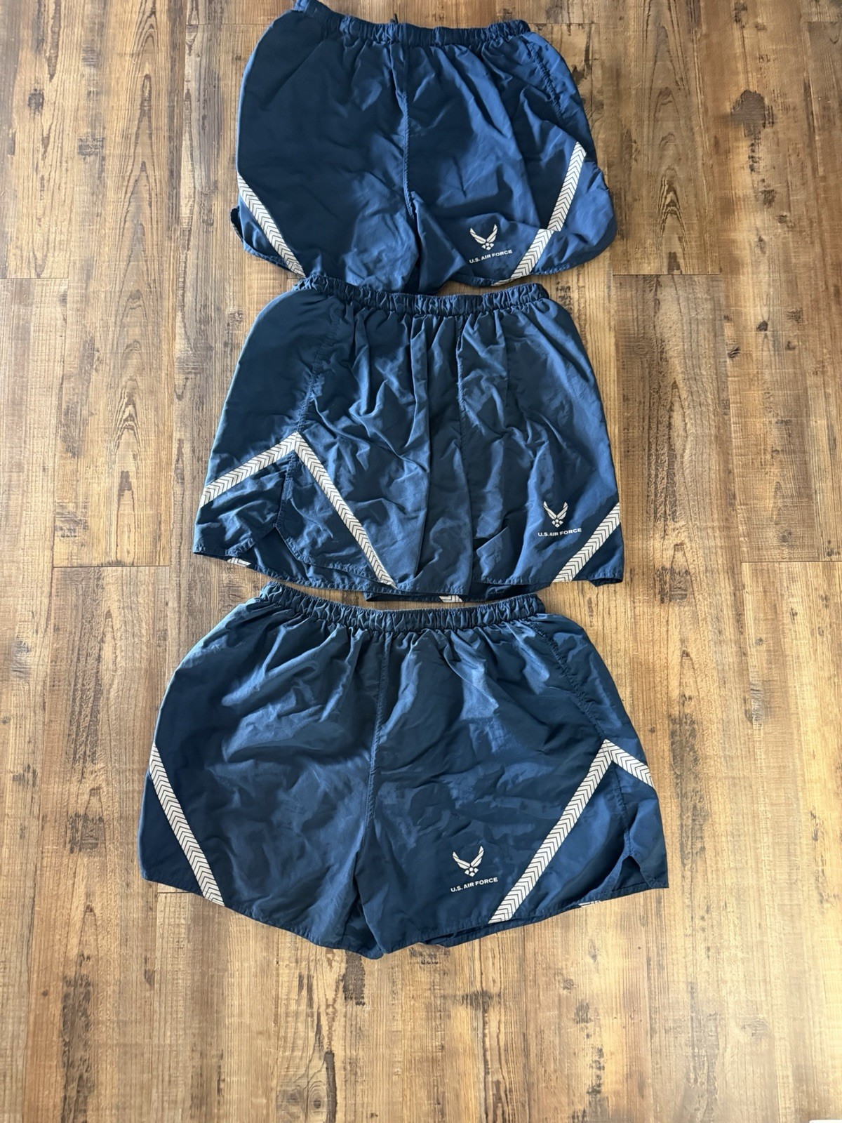 USAF PTU BLUE SHORTS PT TRUNKS Running Gym Swimming Air Force SIZE X-LARGE