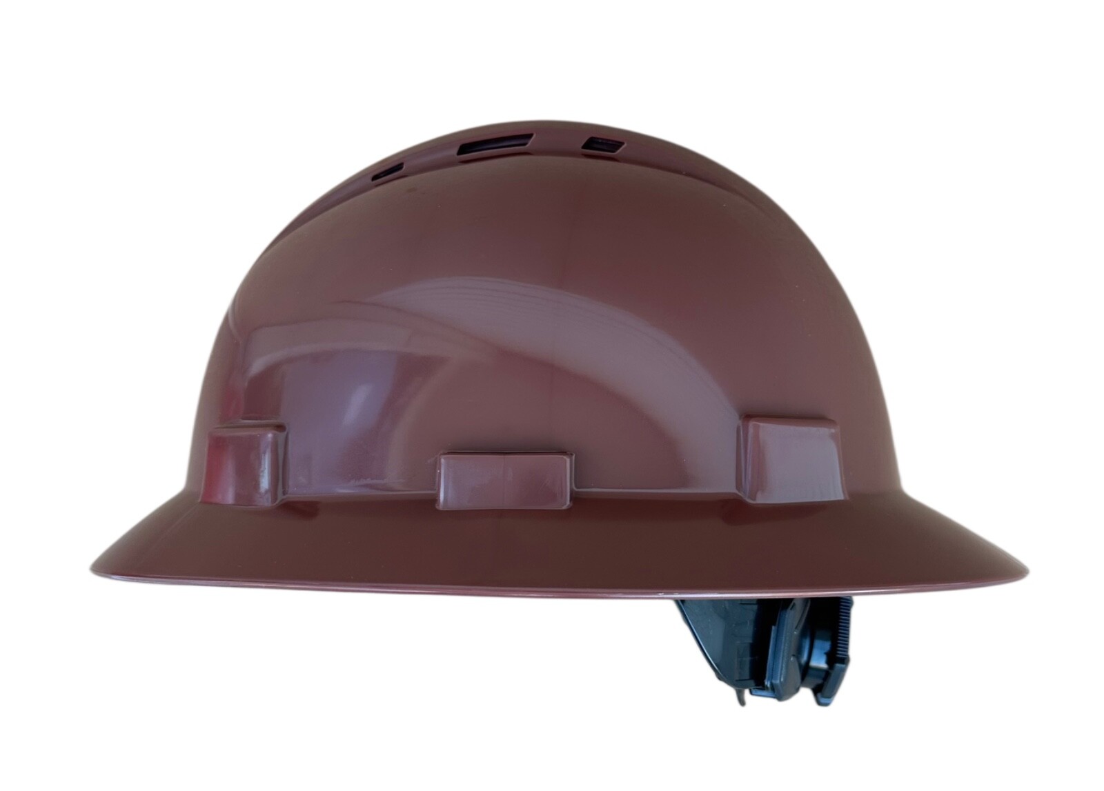 Tan Full Brim Hard Hat with with Fas-trac Suspension