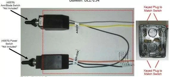 SNOWEX BLIZZARD SNOW PLOW SWITCH PLUG REPAIR END SWITCHES BOOT 45075 40576 69900