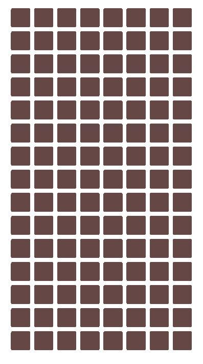 1/4" Brown Square Color Coding Inventory Label Stickers Made In The USA