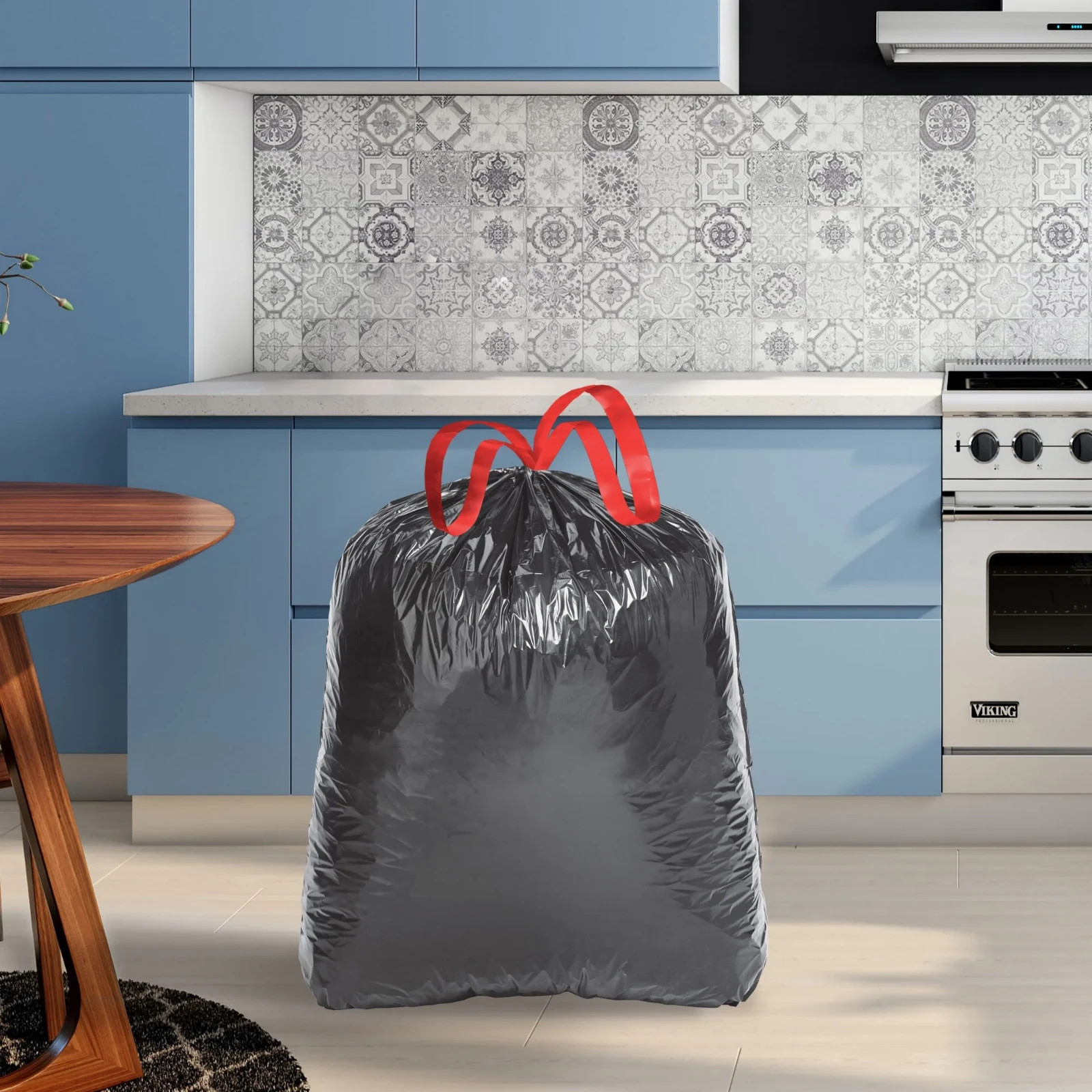 Share Large Trash Bags, 30 Gallon, 80 Black Bags, Unscented