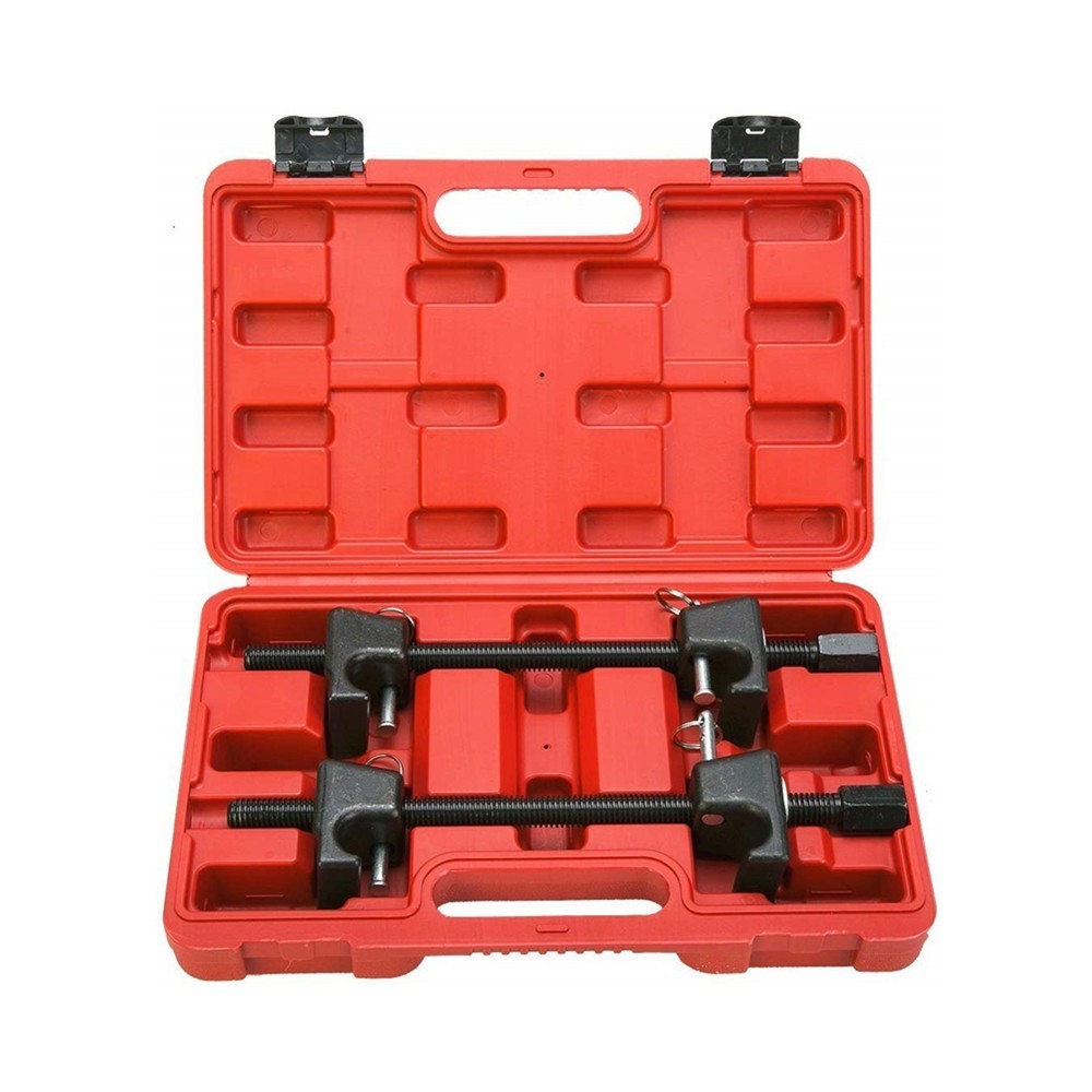 Heavy Duty Coil Spring Compressor Safety Lock Brackets Strut Shock Remover Tool