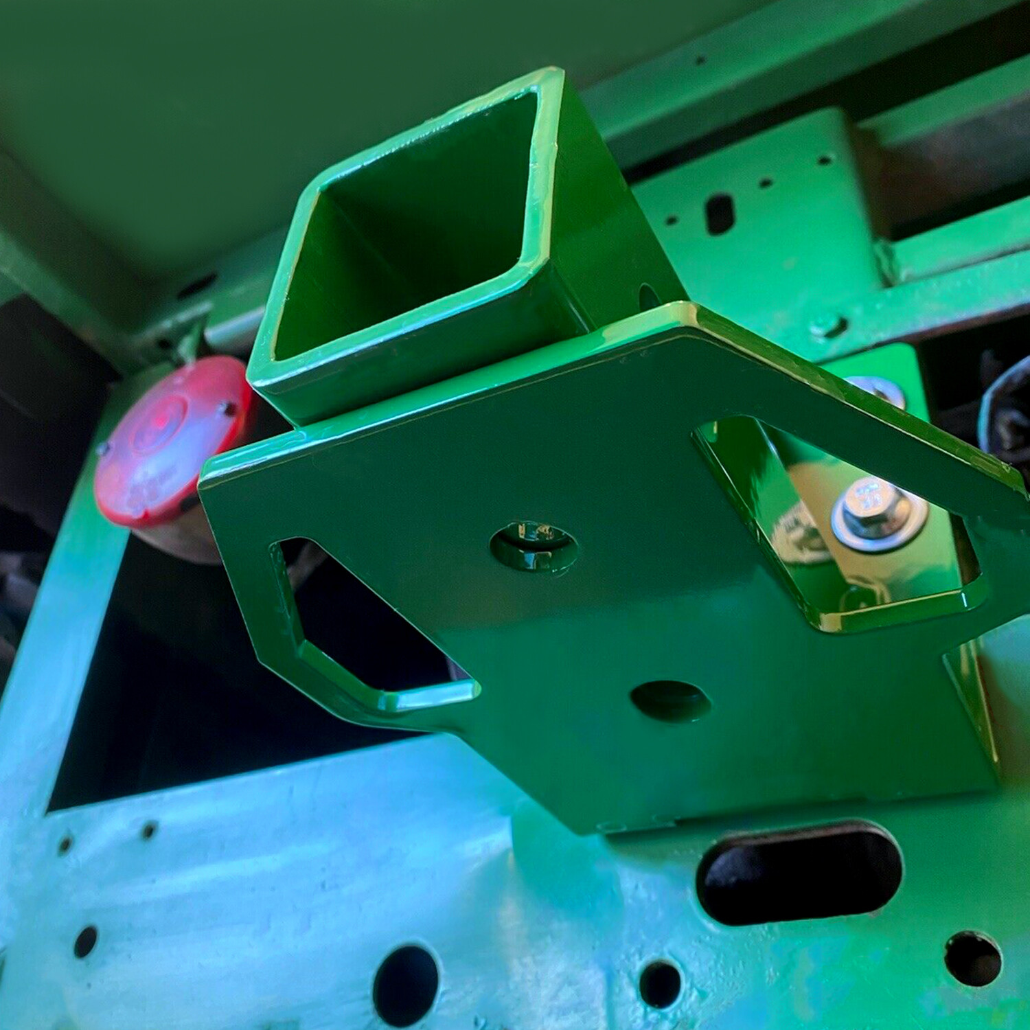 Rear Trailer Hitch Receiver fits John Deere Gator 4x2 6x4 Old Style BoltOn Green