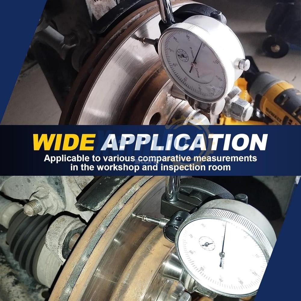 Dial Indicator with Magnetic Base 0.01"Precision Gauge Test Indicator Point Set