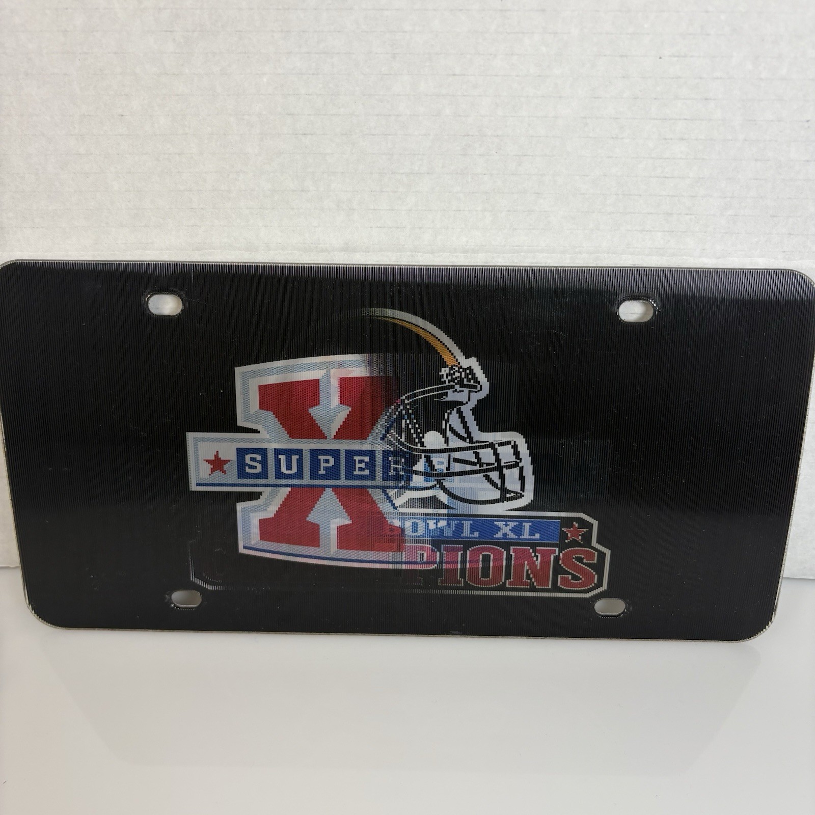 License Plate Pittsburgh Steelers Lenticular Auto Tag Vanity Plate Super Bowl