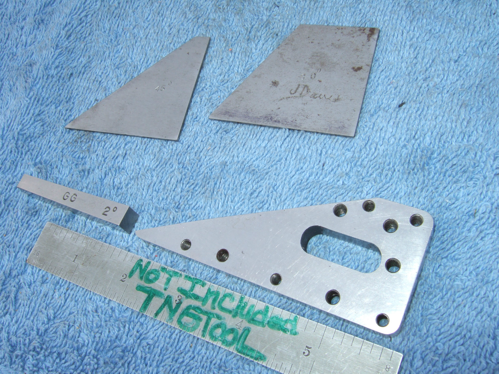 ANGLE BLOCKS (4) VINTAGE TOOLMAKER MACHINIST INSPECTION GRINDING MILL LAY-OUT QA