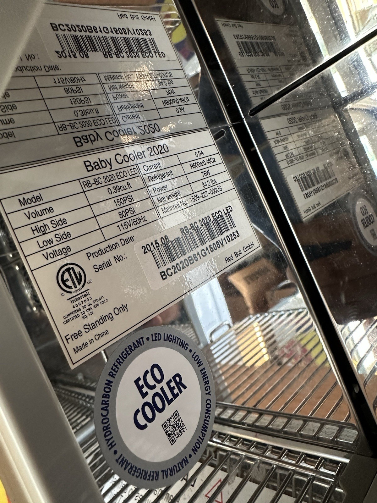 Red Bull Mini Fridge Baby Cooler 2020 RB-BC 2020 ECO LED