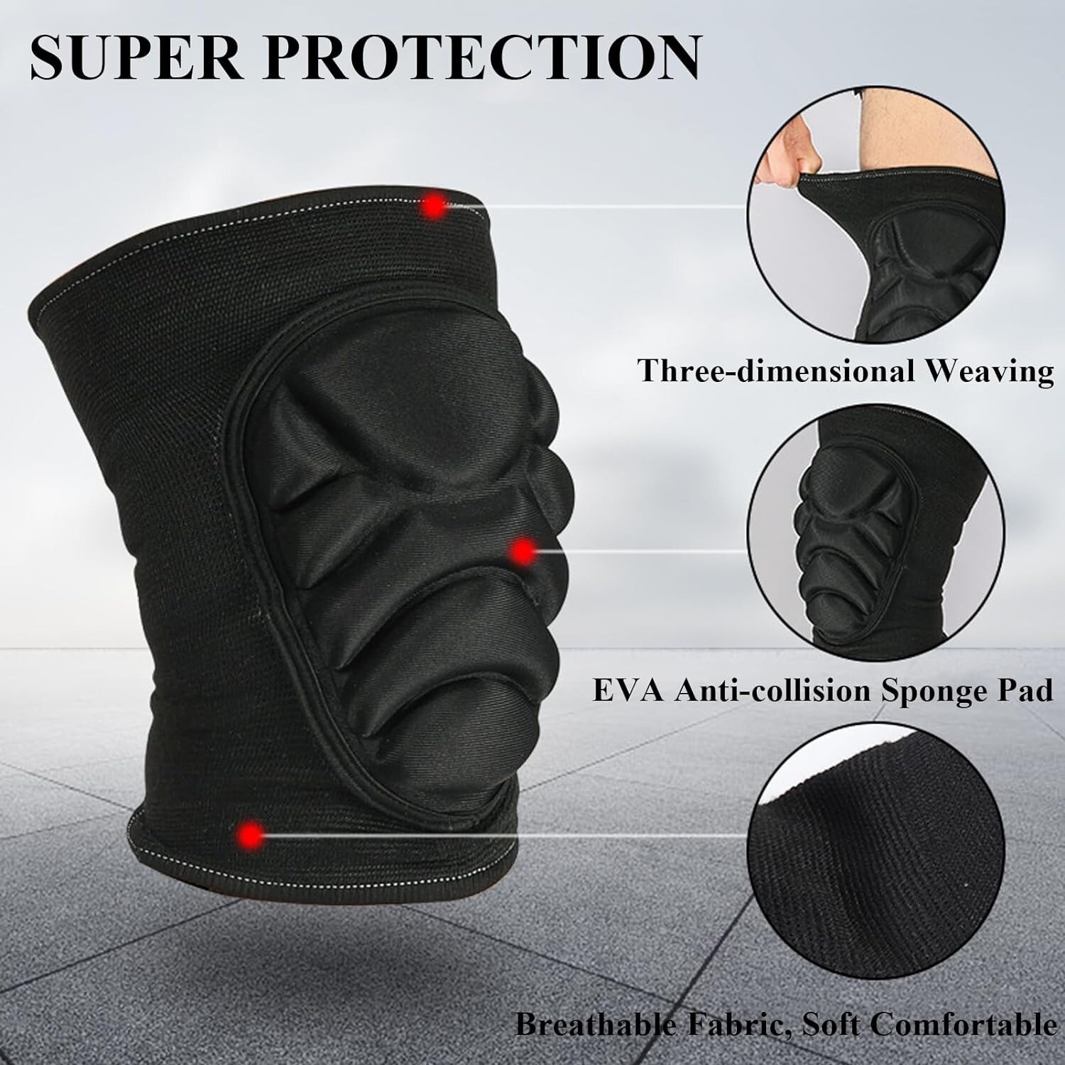 Multi-functional Sport Drop Knee Pads for Cycling Skiing Snowboarding Skating US