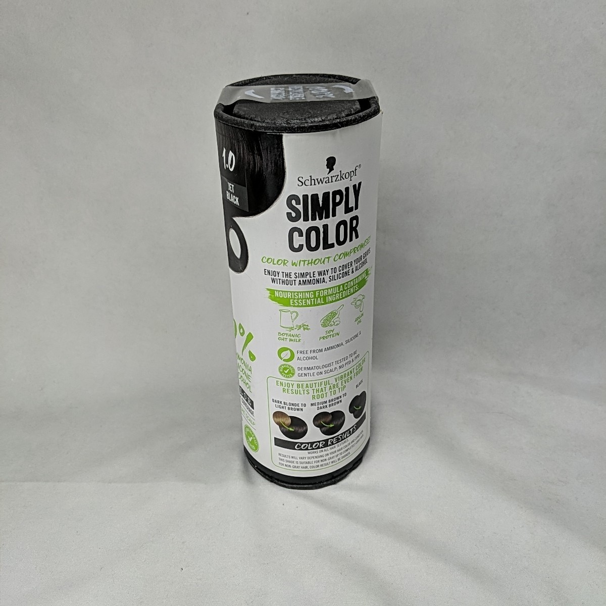 1 Schwarzkopf Simply Color 1.0 Jet Black Permanent Color Hair