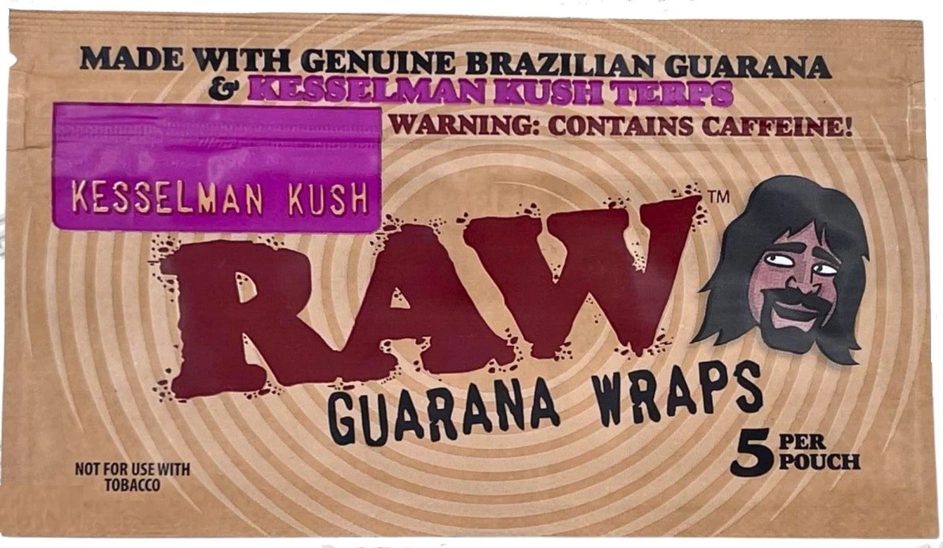RAW GUARANA WRAPS (KESSELMAN KUSH) 5 PACKS - 5 per pouch / 25 total