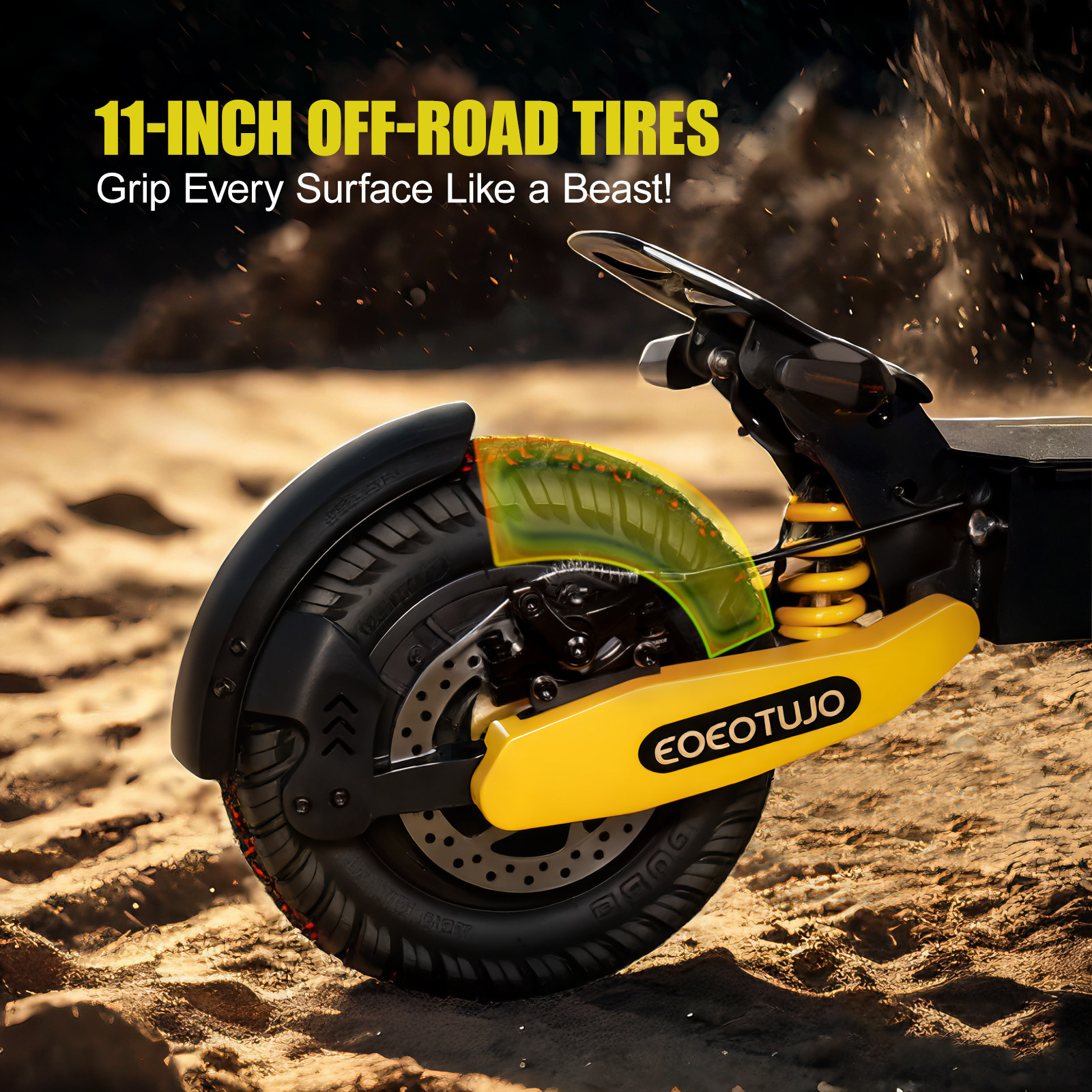 1200W Electric Scooter for Adult 48V13AH 28MPH 11'' Off-road Commuting E-Scooter