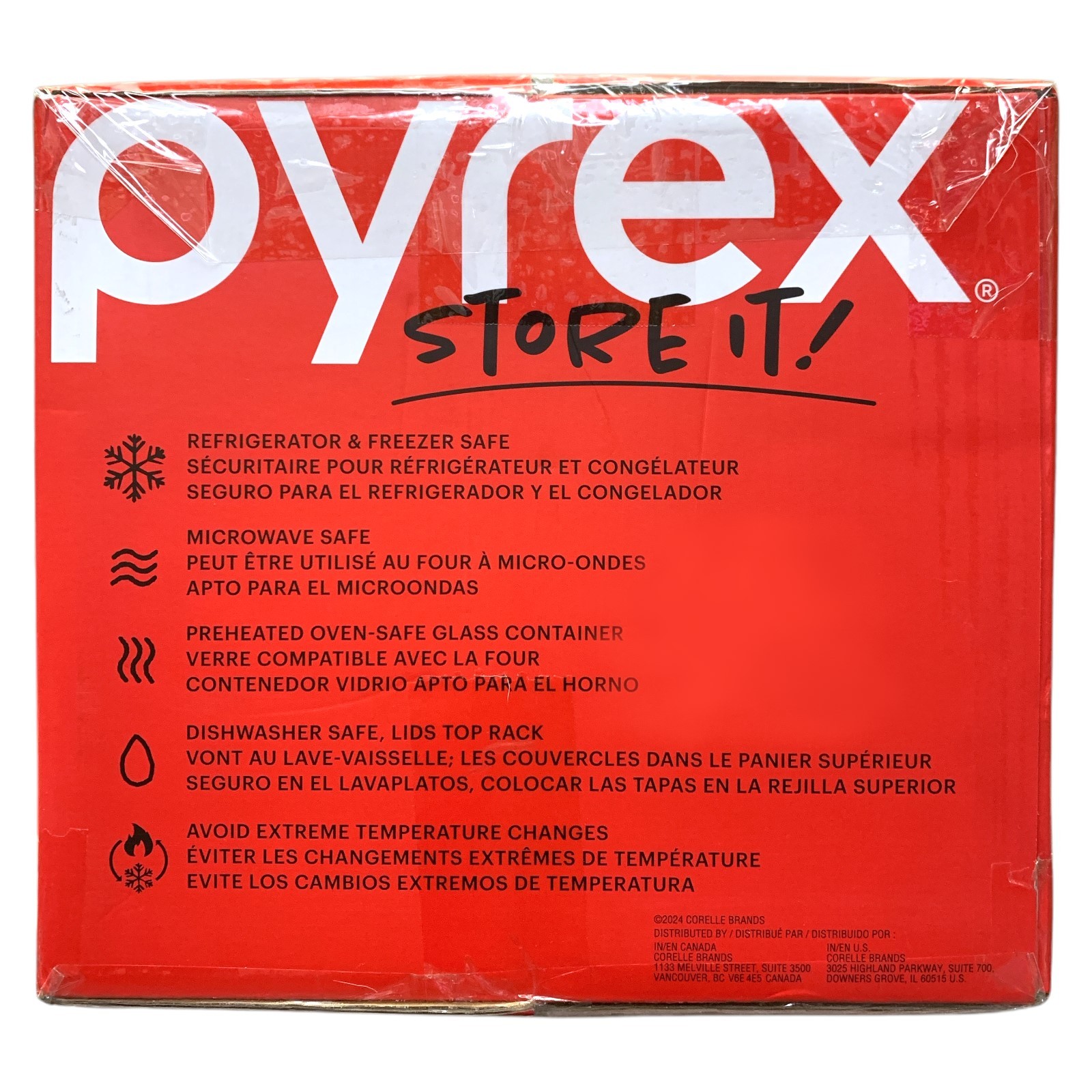 Pyrex Store It! Meal Box 5-Day Meal Set Glass Storage Containers, 10-Piece Set