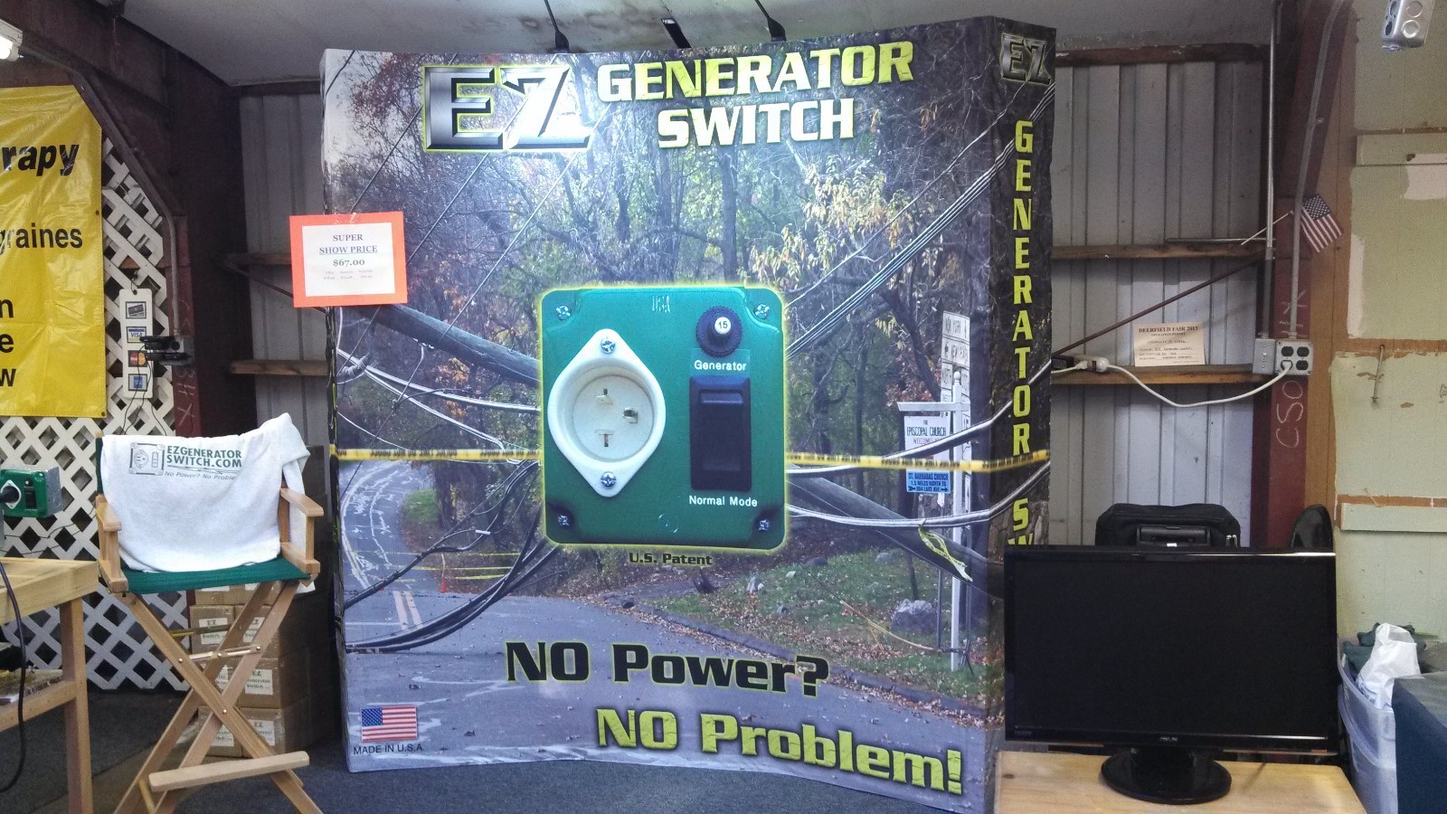 The Original EZ GENERATOR TRANSFER SWITCH - UL / CSA Approved - USA Made - 12OV