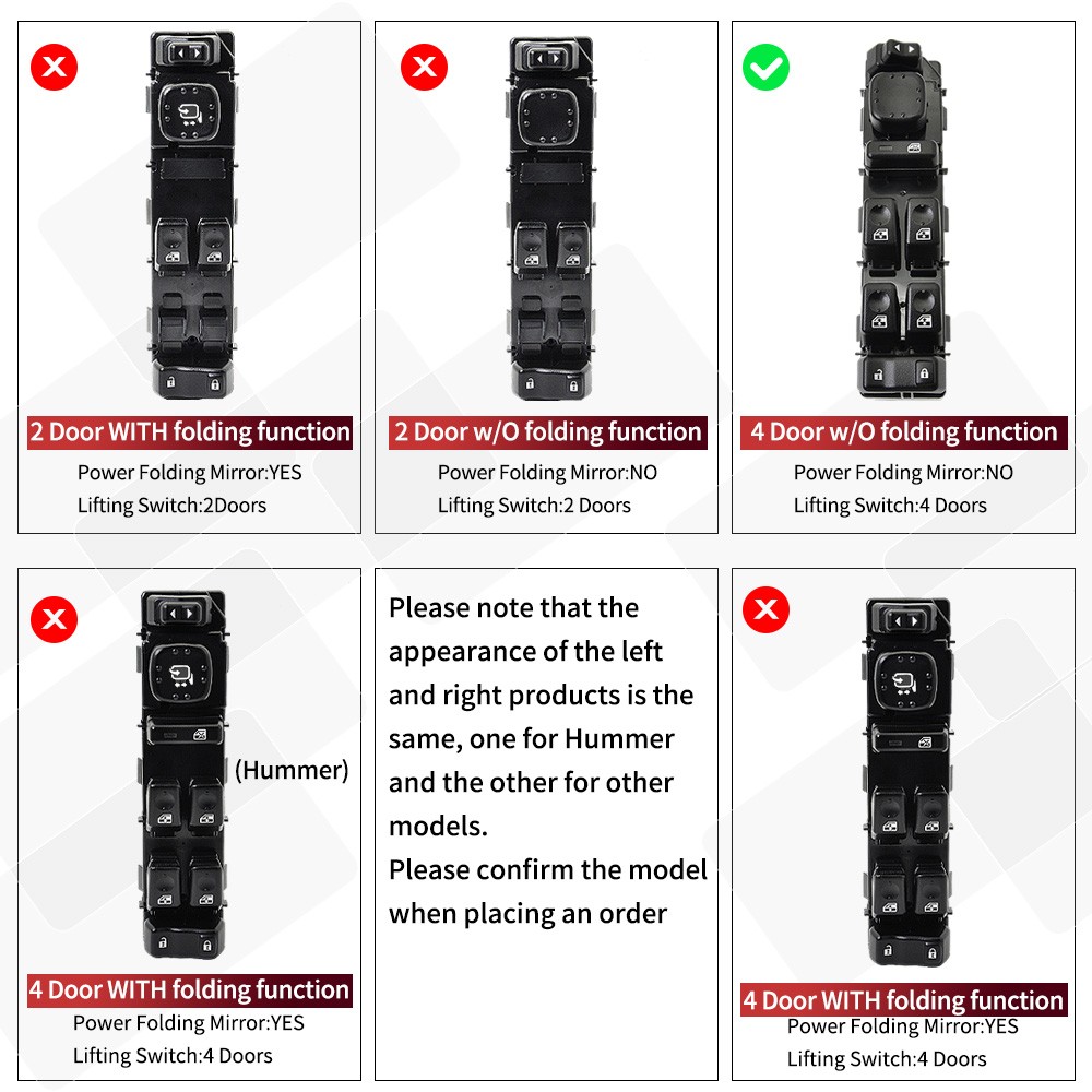 Front Driver Door Window Control Switch For GMC Sierra 2003-2007 15883323 US