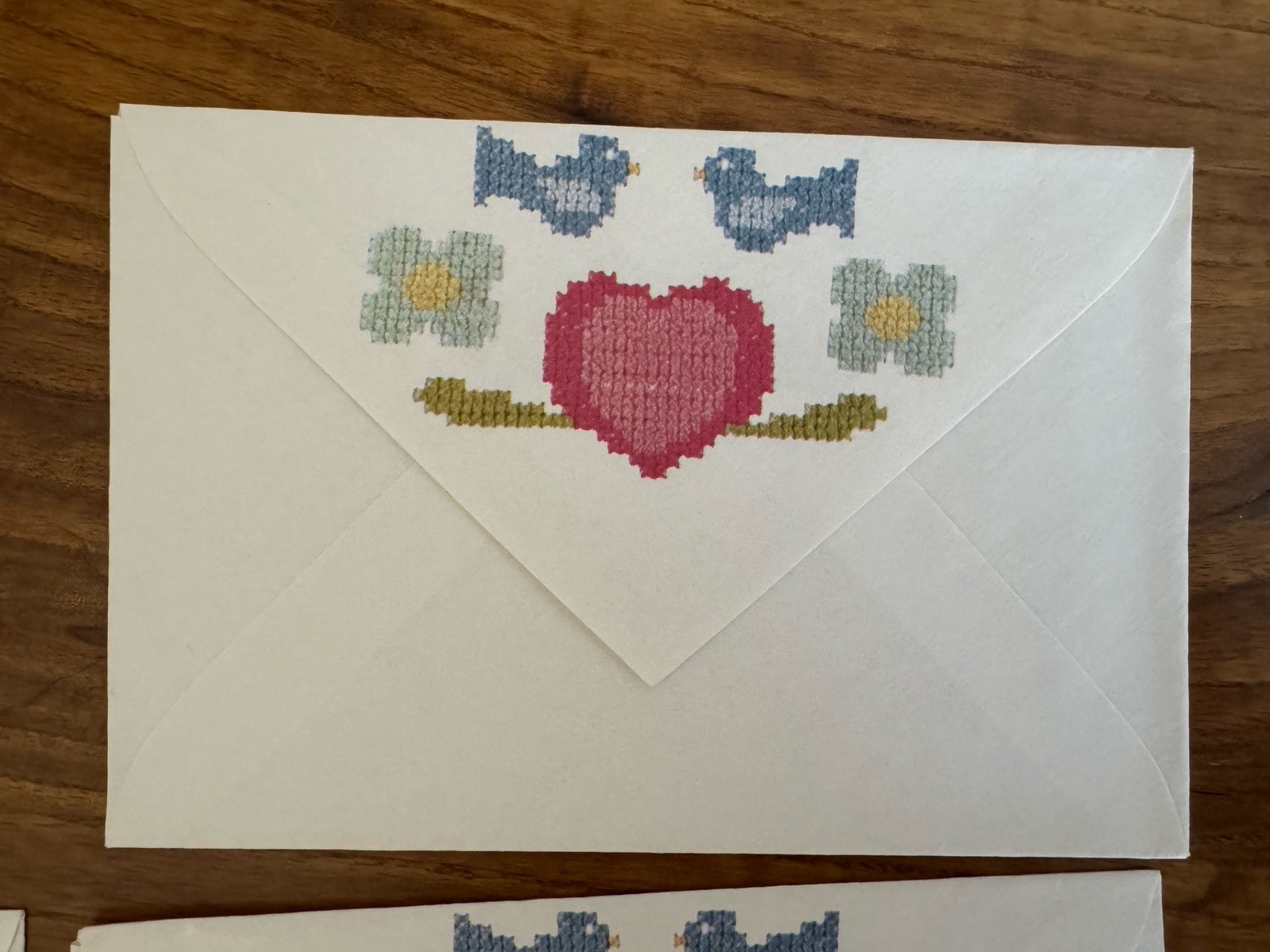 Vintage Montag Stationery Envelopes Set Of 6, Vintage Live Love and be Happy