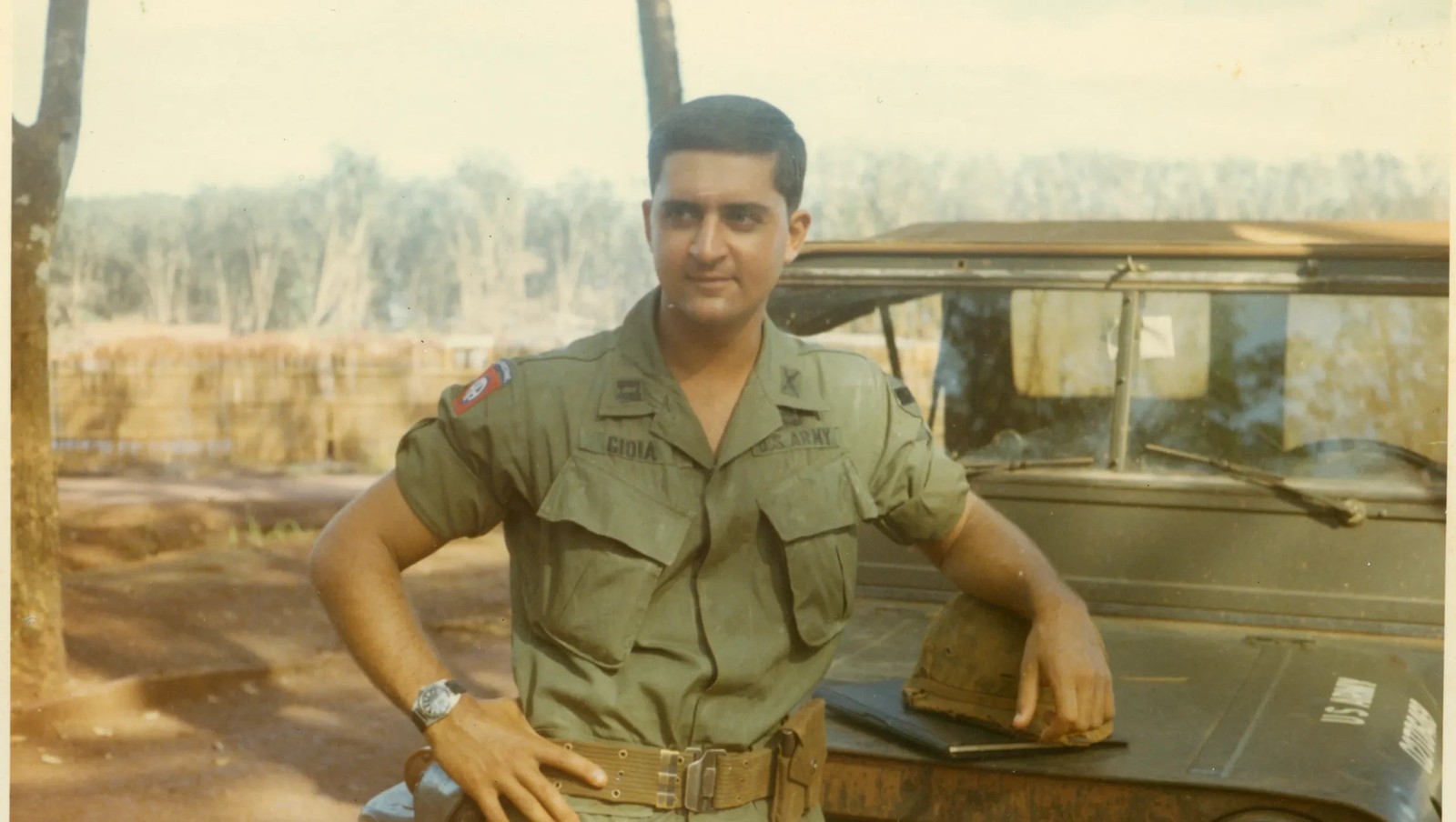 1965 NOS 16MM Vietnam War US military nylon watch strap OD green: 60 years old!