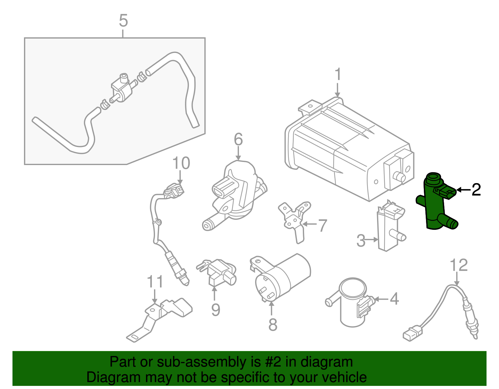 Genuine Nissan Control Valve 14935-JF02C