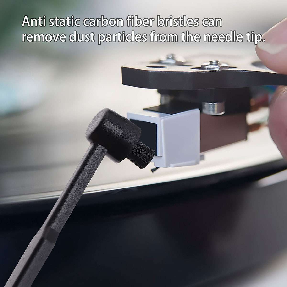 3in1 Vinyl Record Cleaning Brush Set Stylus Velvet Anti-static Cleaner Tool Kit