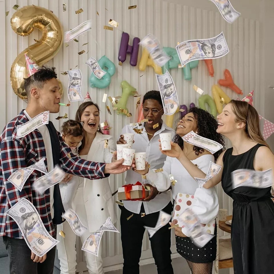 Aged 20k Money Props Toy Play Fake Bills For Video, Learning Education Toys