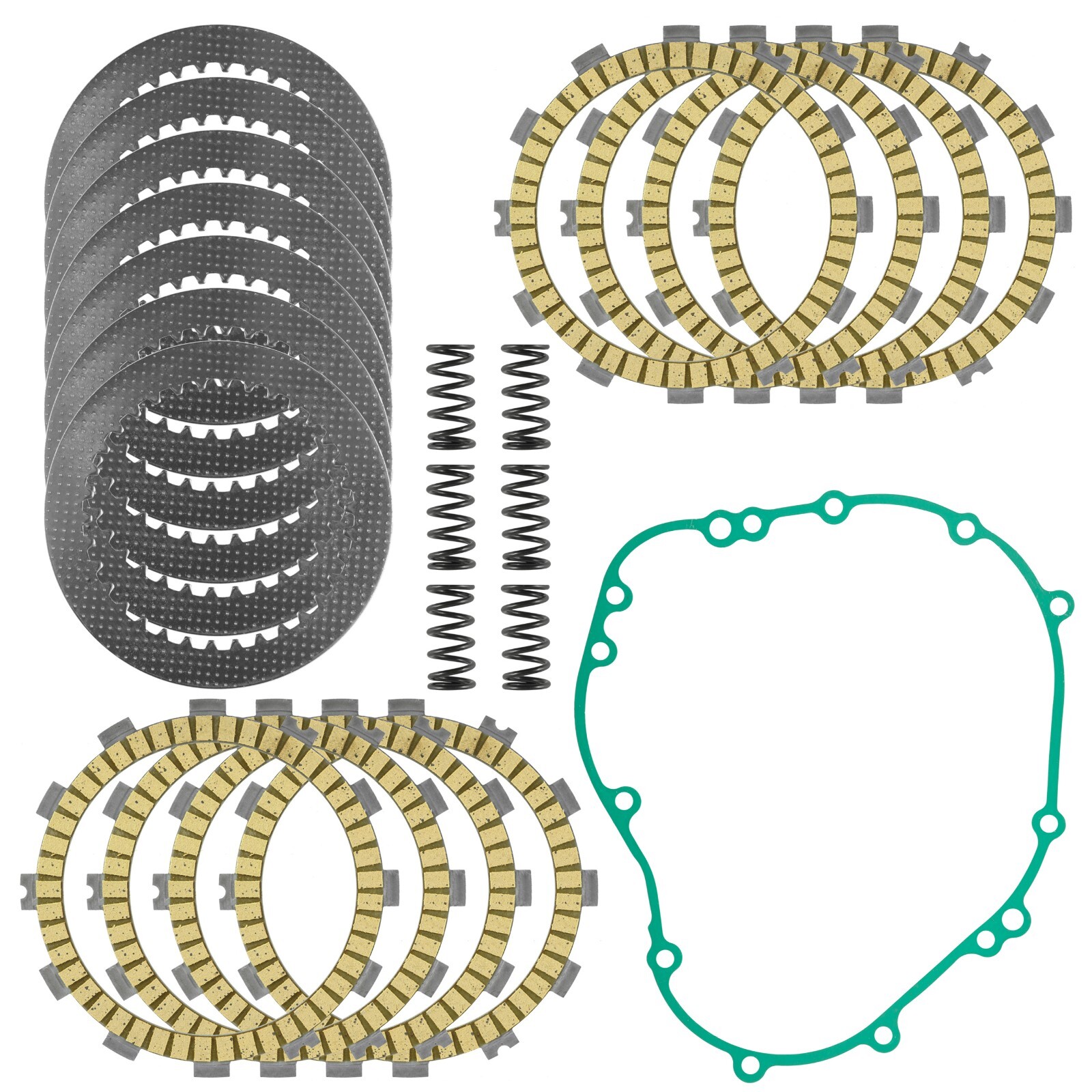 Clutch Friction Plates & Gasket Kit for Kawasaki Ninja ZX-6R ZX600 2007-2012