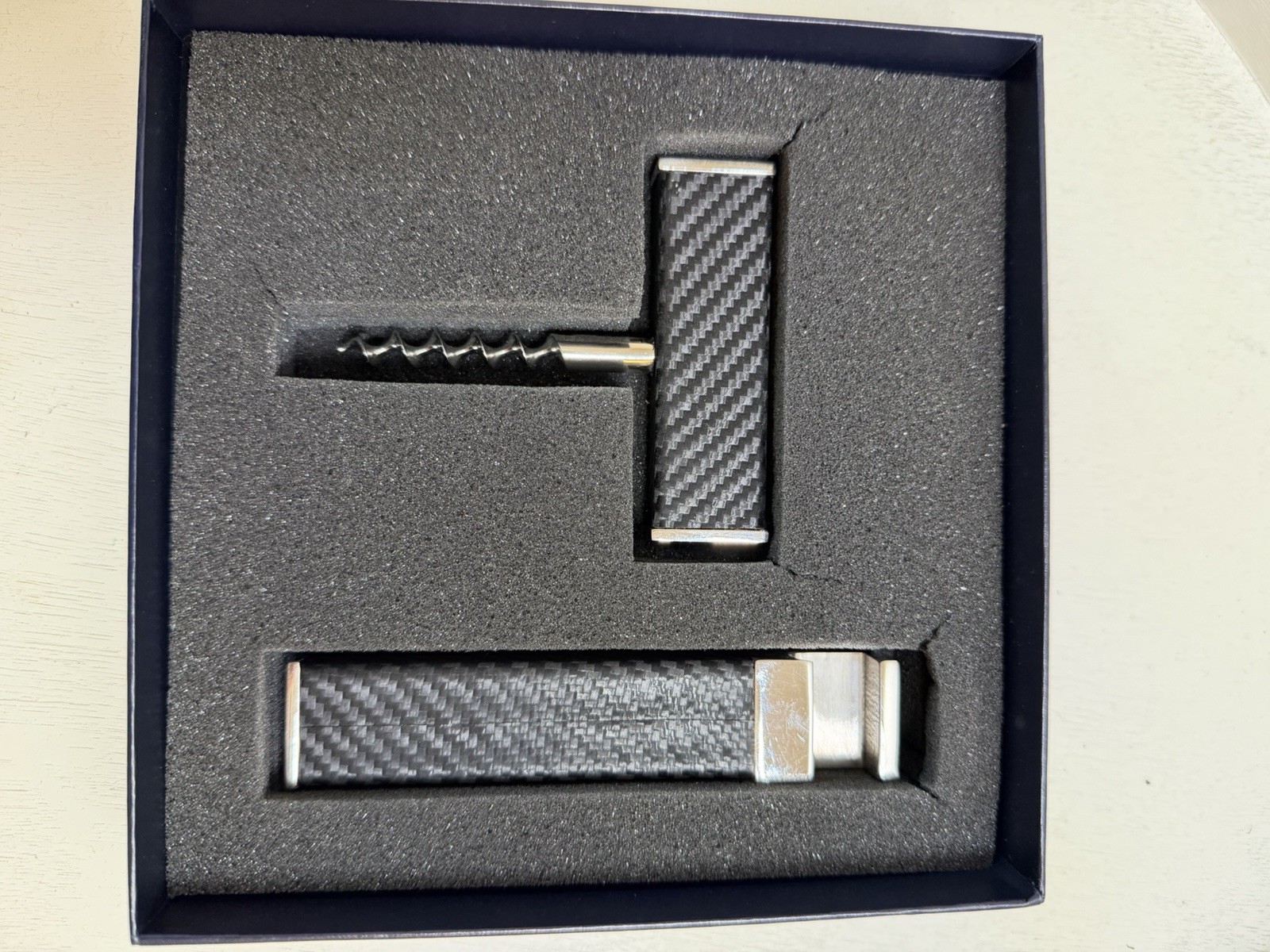 Ralph Lauren Sutton Bar Tool Set Carbon Fiber Leather Finish