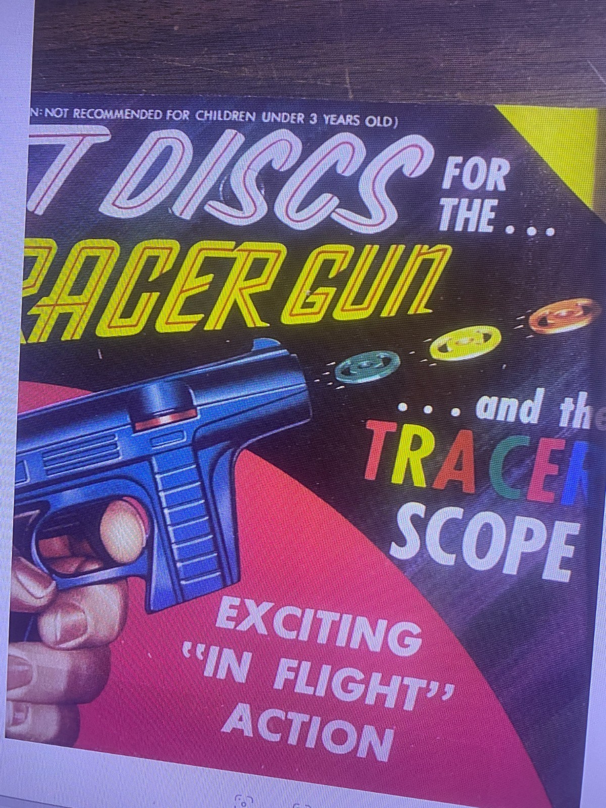 Vintage Star Trek 100 Jet Disc Tracer Gun Space Toy Ammo Ray Line NIP