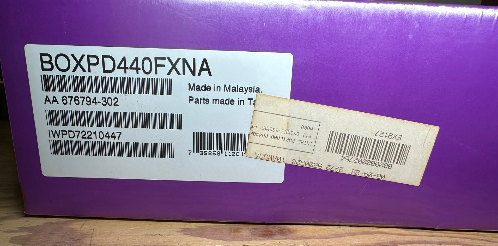 Vtg 1997 Intel PD440FX Motherboard for Intel Pentium II Processor Factory Sealed