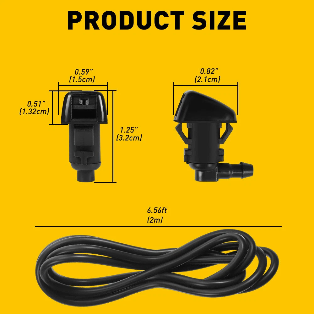 For Jeep Grand Cherokee 2011-2017 Windshield Wiper Water Washer Spray Nozzle Jet