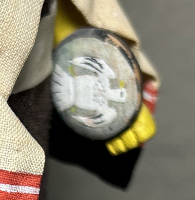 Antique Authentic Hopi Kachina Doll Katsina Chakwaina Warrior Hilili Guard 8” EA