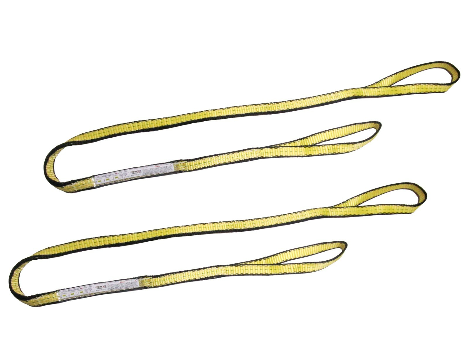 1" x 6' Poly Web Sling Synthetic Lifting Tow Strap Choker Tagged (2 Pack)