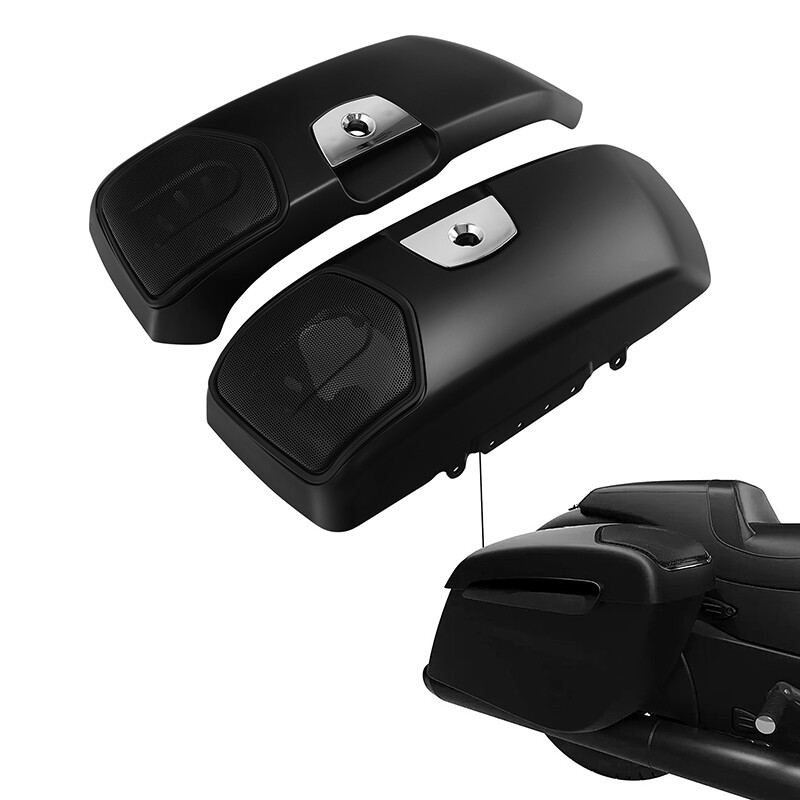 Matte Black Saddlebag Lids Cover Fit For Indian Challenger Dark Horse 2020-2024