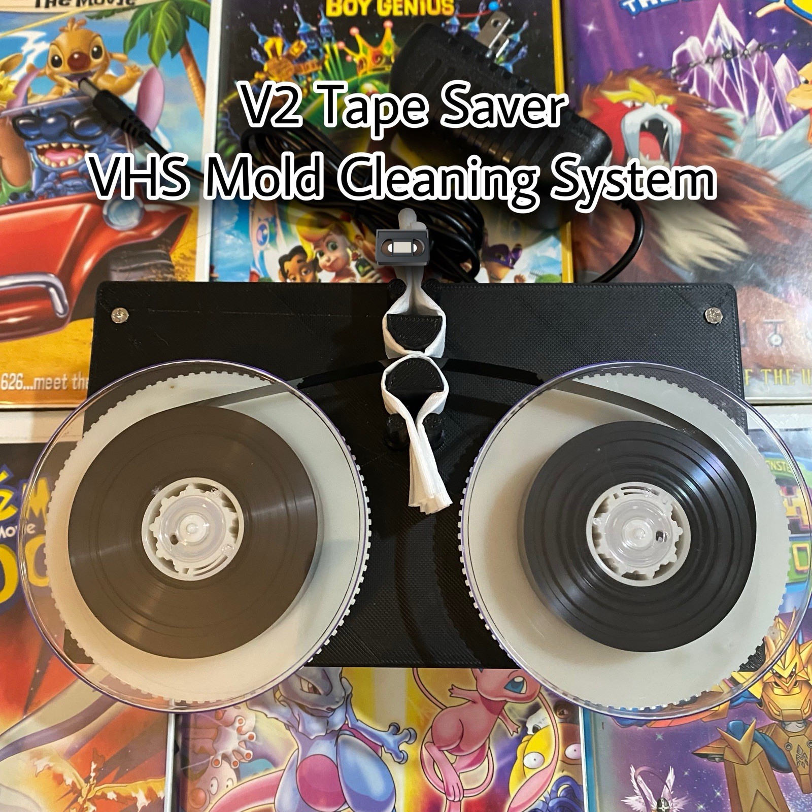 Tape Saver VHS & Betamax Mold Removing System Cassette Tape Cleaning Machine V2