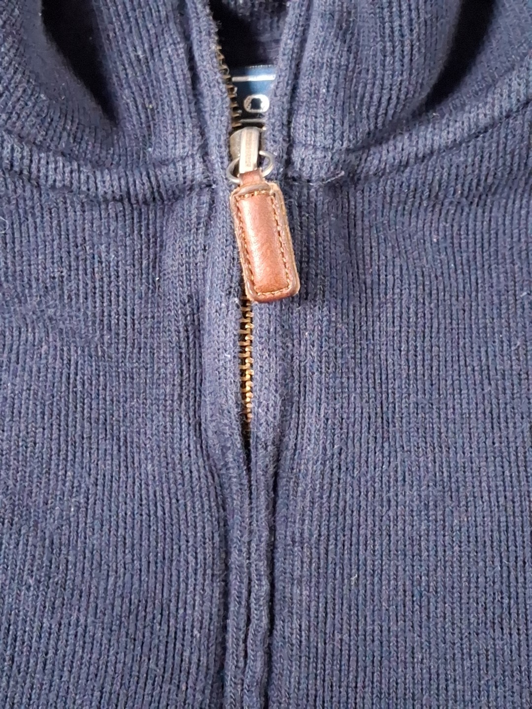 Polo Ralph Lauren 1/4 Zip Sweater Mock Neck Size Extra Large Blue Pullover