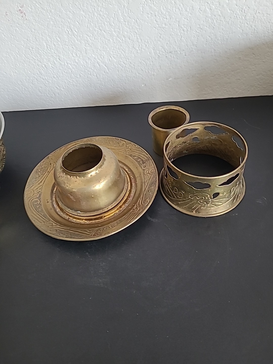 Vintage Chinese Shabu Pot Brass Hot Pot Chiseled Dragon