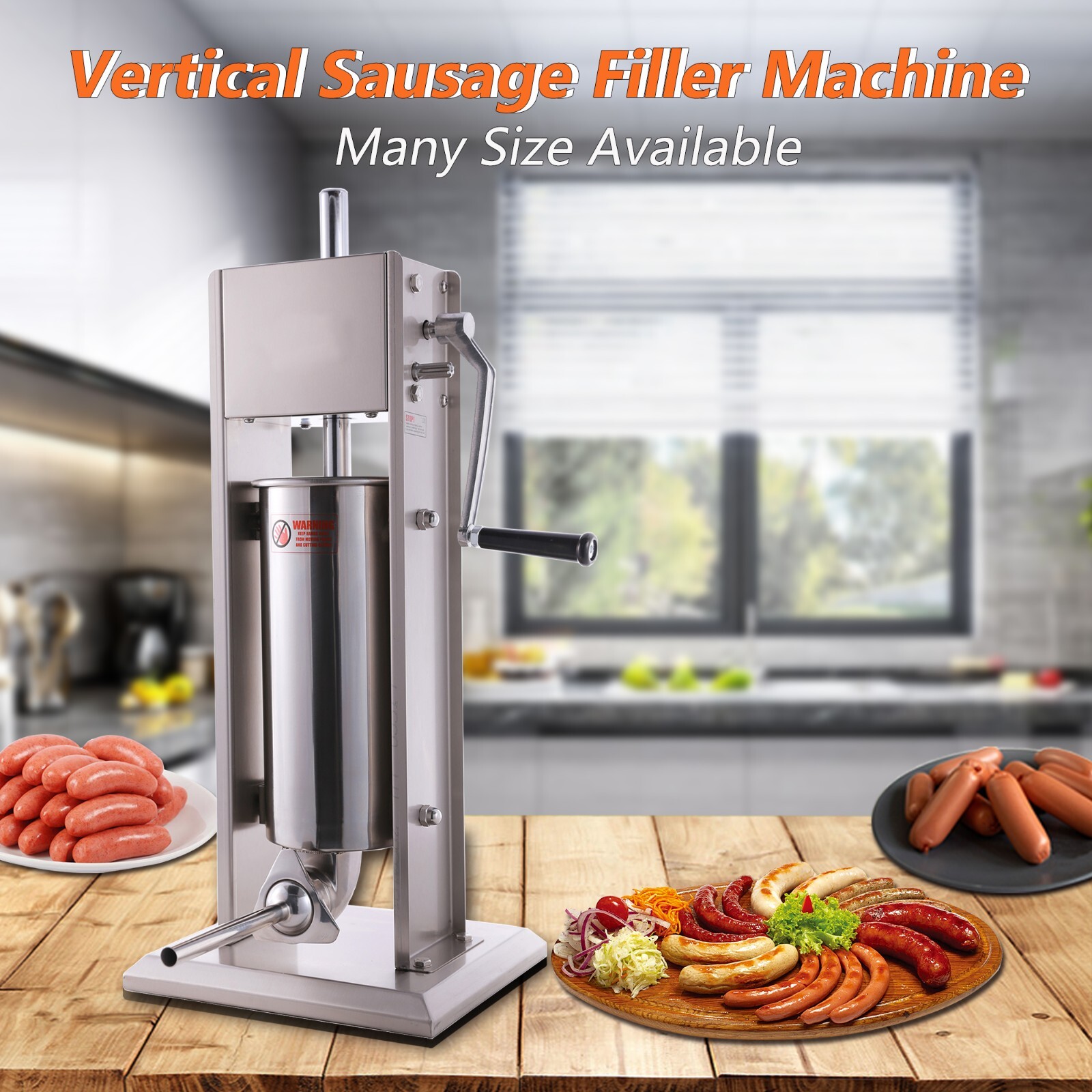 New Hakka Sausage Stuffer Meat Filler Machine 3L 5L 7L with Spanish Churro Maker