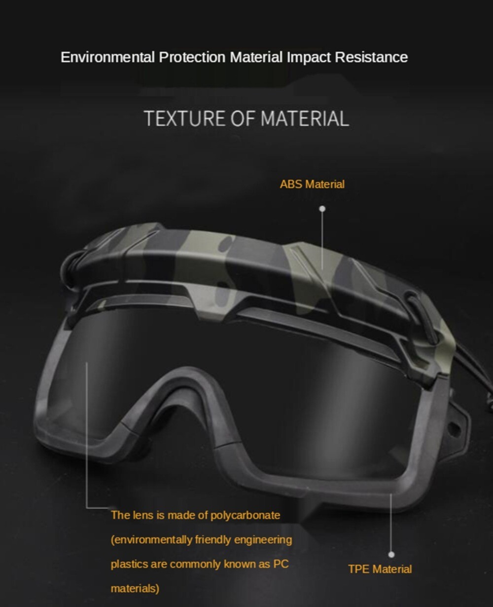 Anti Impact Anti Fog Airsoft Goggles Tactical Safety Goggles Anti Fog Glasses