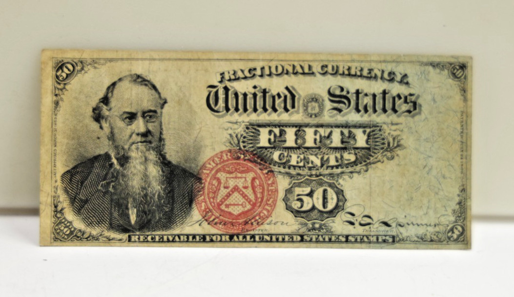 1866 US Fractional Currency 50 VF+