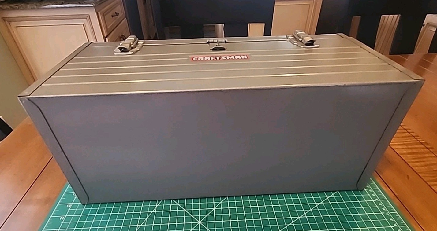 Vintage 1970's Craftsman Toolbox w/ Red Tray - gwVF