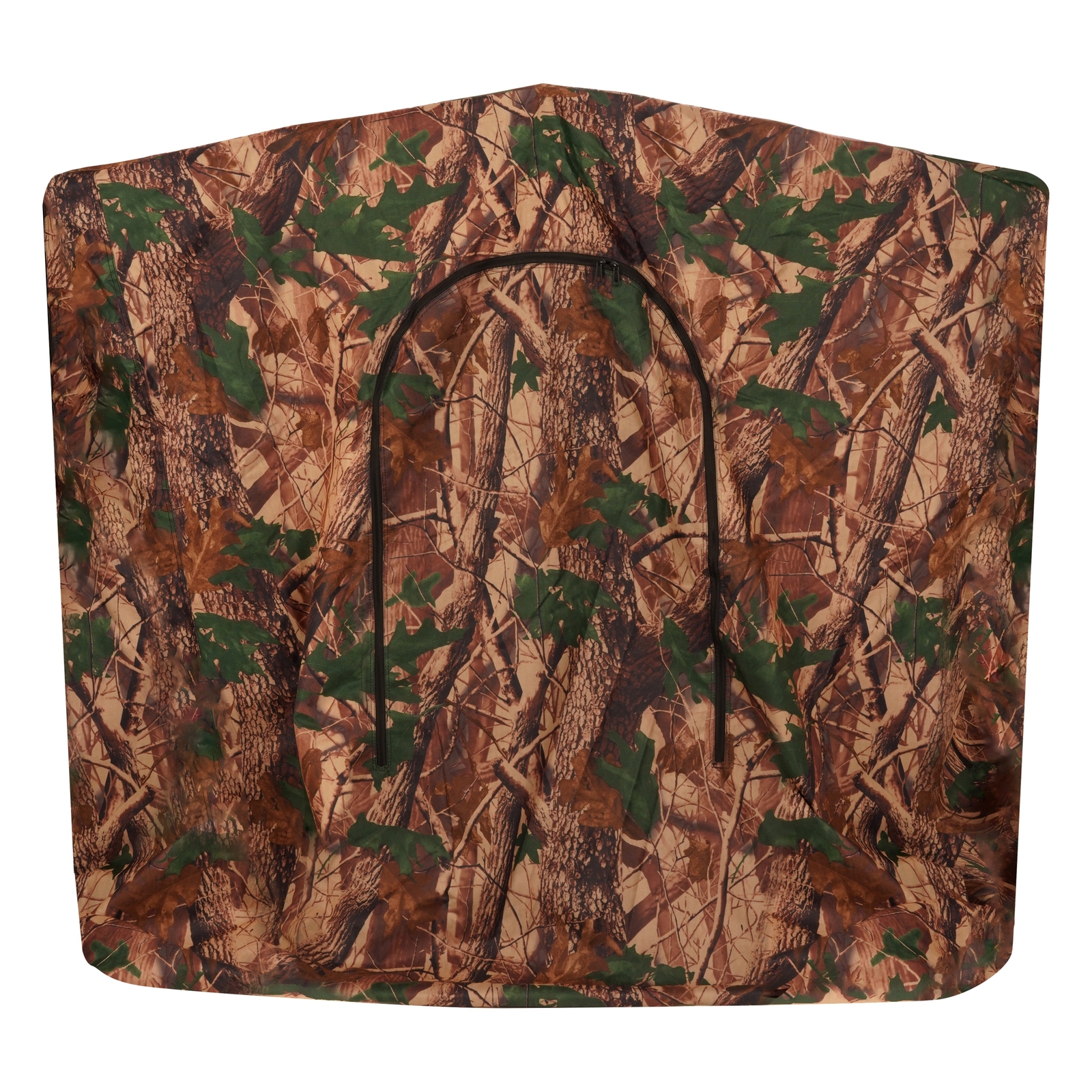 2 Person Camouflage Black Steel+Cloth 7' Tall Quad Pod Hunting Blind Cover