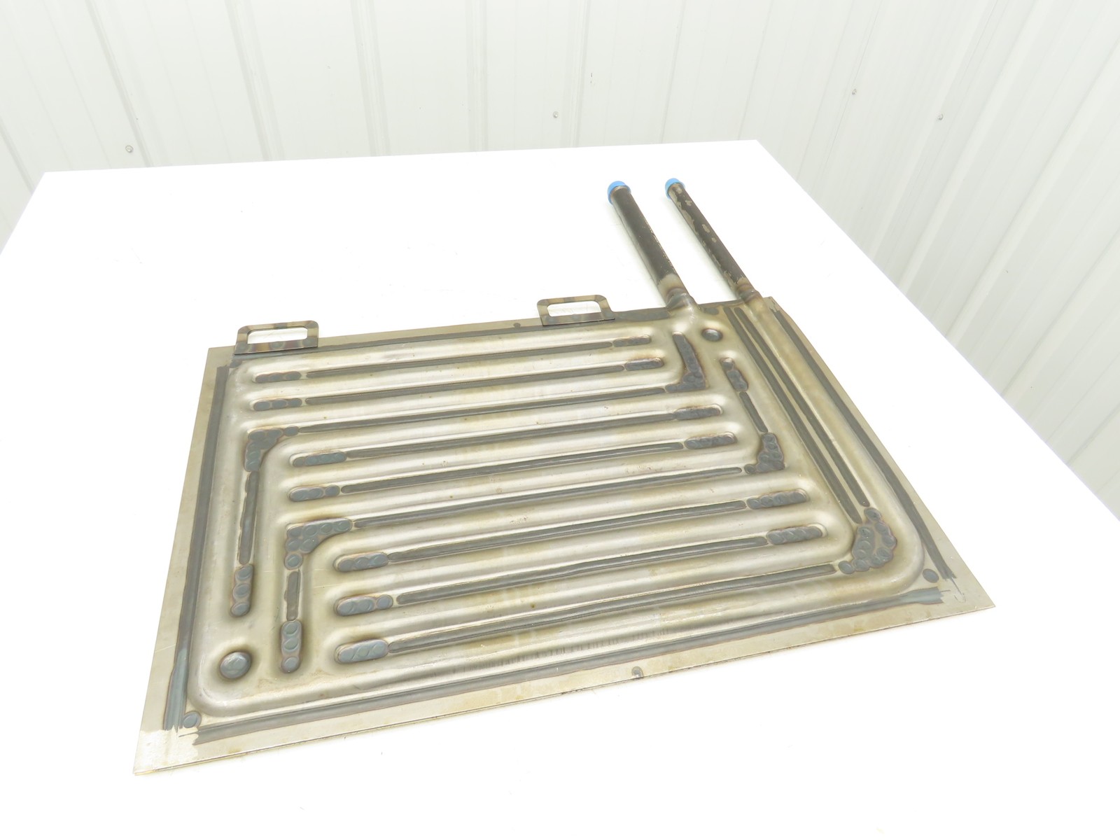 19"x 29" Plate Coil Immersion Heat Exchanger 1"x 3/4" NPT Pipe