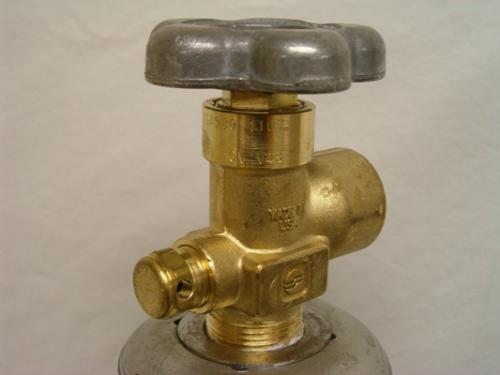 80 cu/ft Argon-Nitrogen-Helium Welding Gas Cylinder Tank CGA 580 - EMPTY