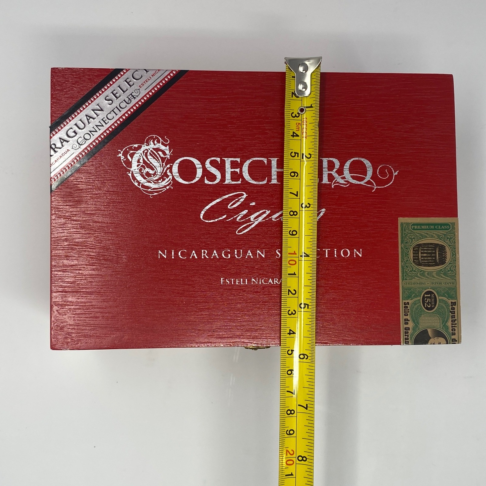 Empty Cosechero Wooden Cigar Box Red 50 Robustos - Nicaraguan - Storage Crafts