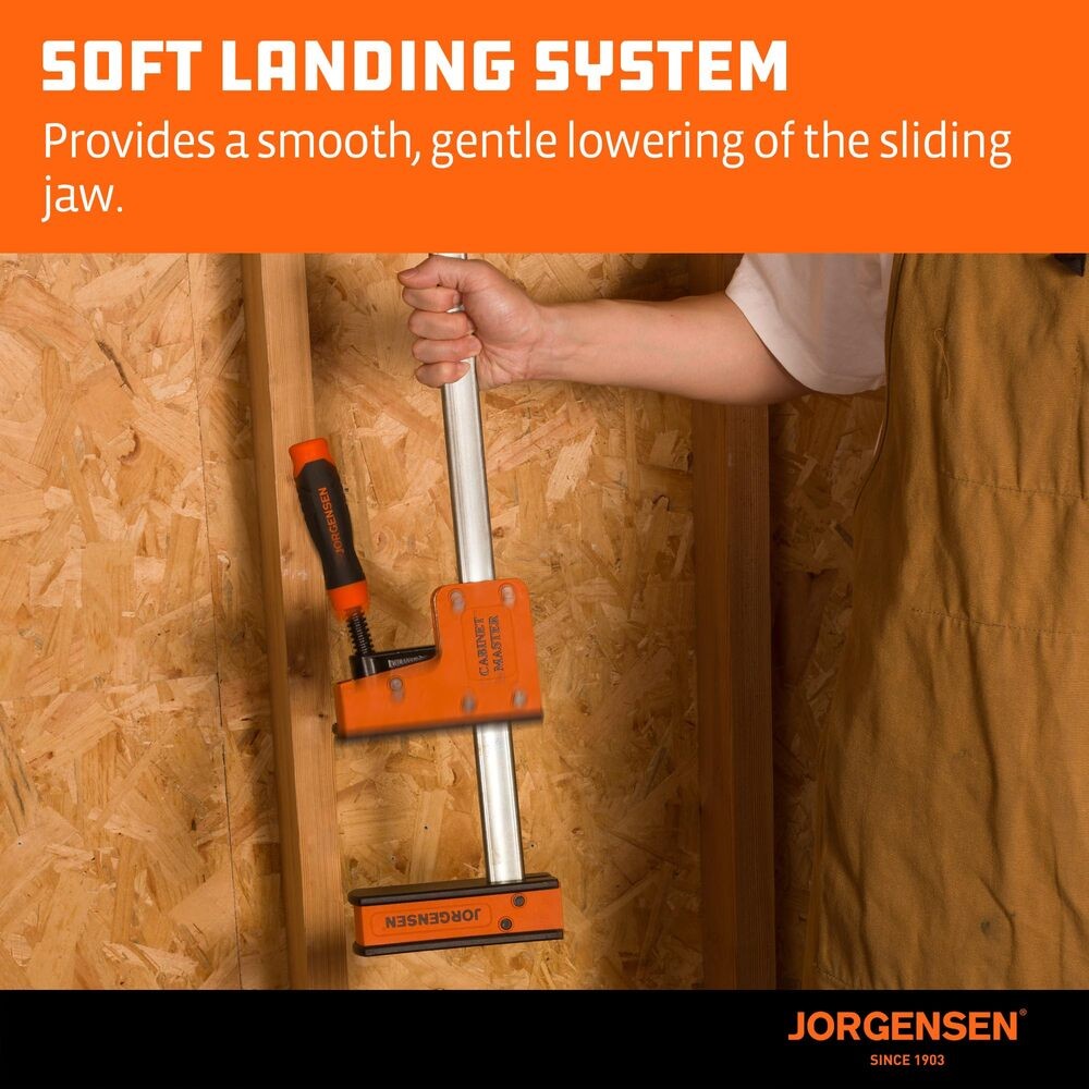 JORGENSEN 2-PACK 24" Parallel Bar Clamp Heavy-Duty Cabinet Master Clamp 2200 lbs