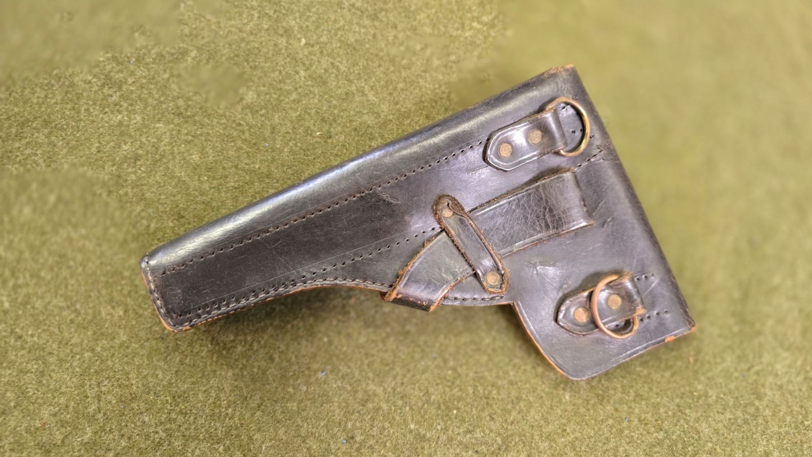 pre-WWII Spanish Military Leather Holster w/o Shoulder Strap Astra 400 Pistol