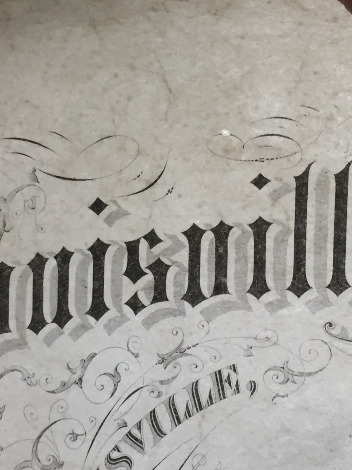 ANTIQUE 1881 LOUISVILLE MEDICAL COLLEGE DOCTOR DIPLOMA ON PARCHMENT GOOD