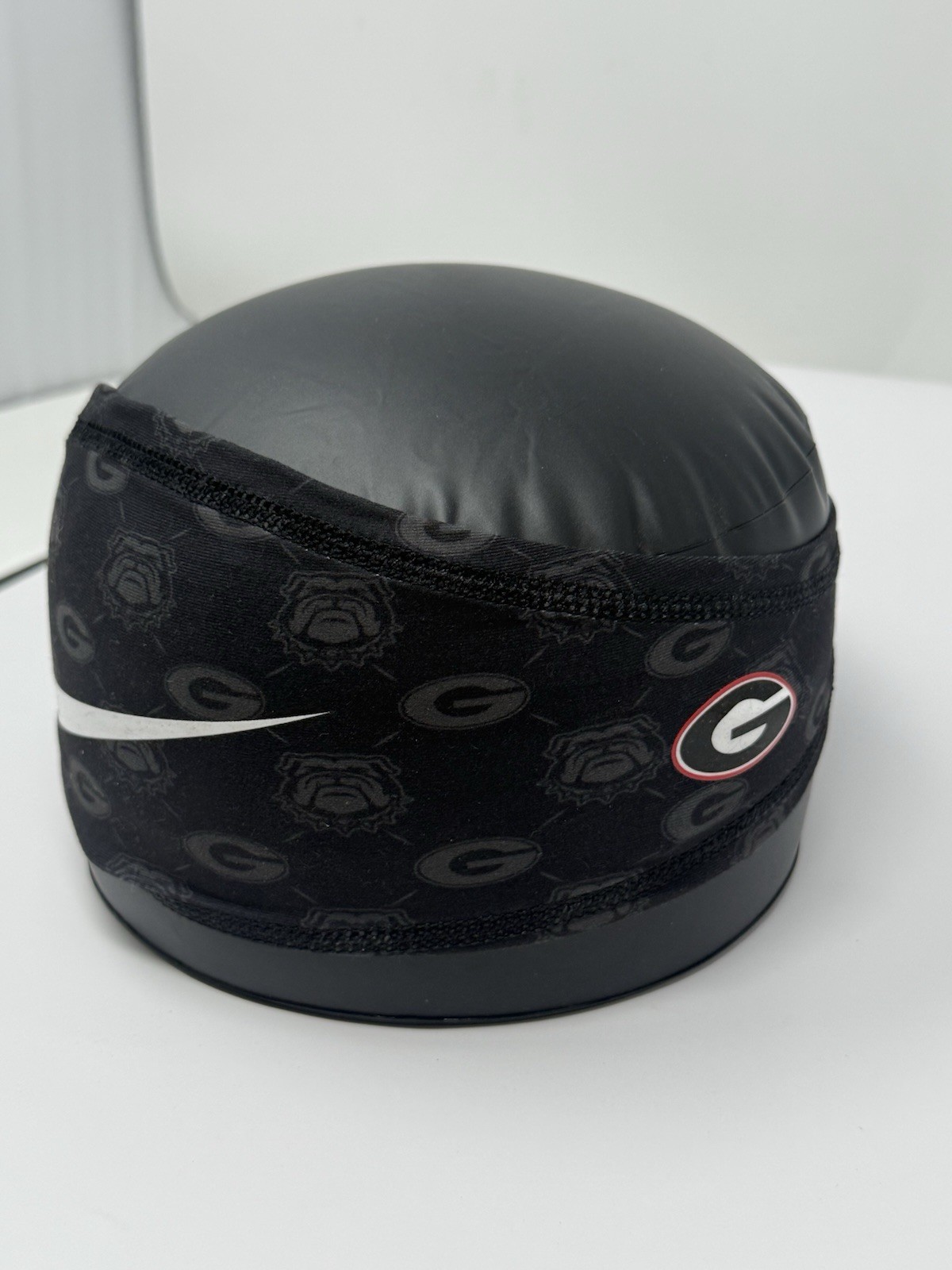 Georgia Bulldogs Football Team Issued Nike Black Wrap Headband One Size Used